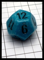 Dice : Dice - 12D - Teal with Black by Chessex - Imperial Hobbies CA Mar 2016